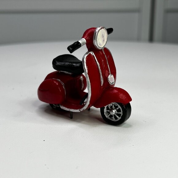 Lemax Red Moped Village Accessory - 2007 - Picture 2 of 7